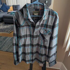 Howler Brothers Harker's Flannel Large Greystroke Plaid